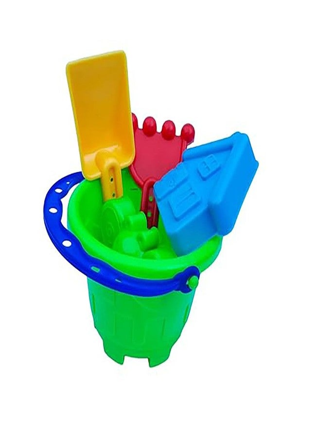 JAPSI Beach Sand Toys Castle Play Set with Fish, Crab Moulds for Kids & Toddlers, Useful for Gardening & Outdoor Tool Kit - Image 1